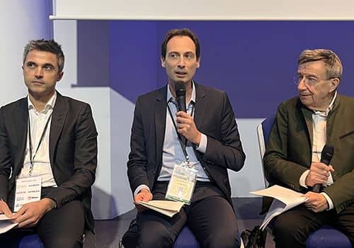 Emmanuel Sologny, directeur de la ligne 14 du métro parisien, à la conférence organisée par VRT sur le sujet du métro automatique