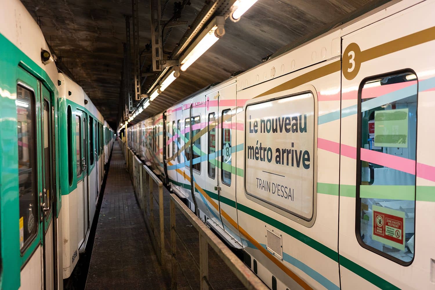 Nouvelle rame de matériel roulant MF19